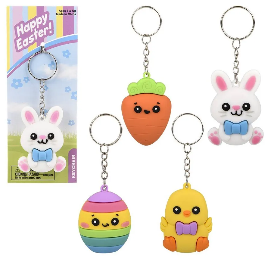 Cute Bunny Keychain Assortment For Kids — wholesale Keychains & Charms by the case
