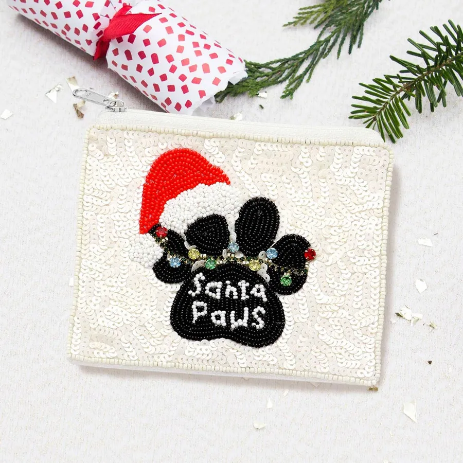 Sequin Seed Beaded Mini Pouch Bag For Valentine 2024 — wholesale Seasonal & Holiday by the case