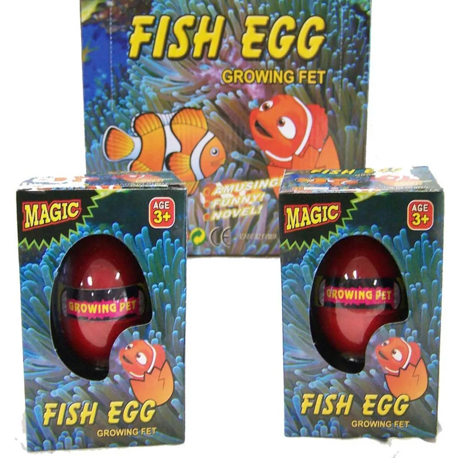 Hatching Growing Clown Fish Egg Toy- Assorted — wholesale Apparel & Accessories by the case