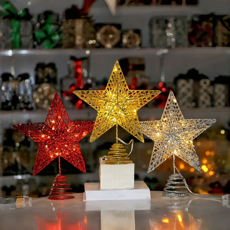 Lights Star Tree Topper For Ornaments — wholesale Home & Décor by the case