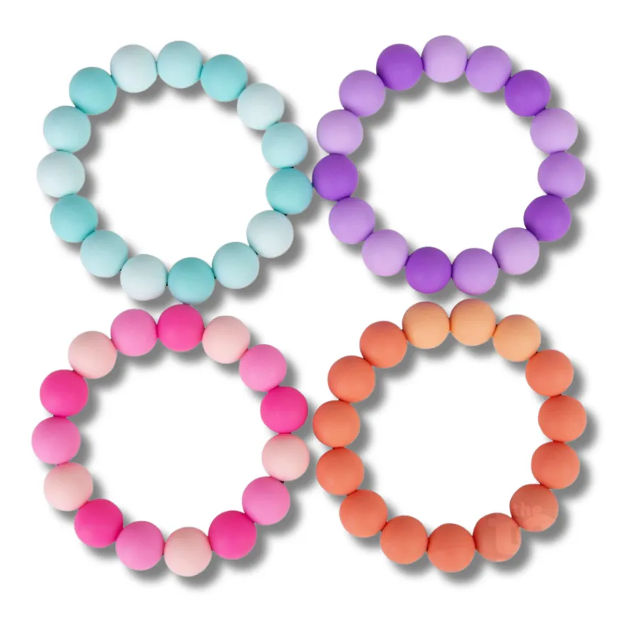 Silicone Beaded Bracelet For Kids - Assorted — wholesale Apparel & Accessories by the case