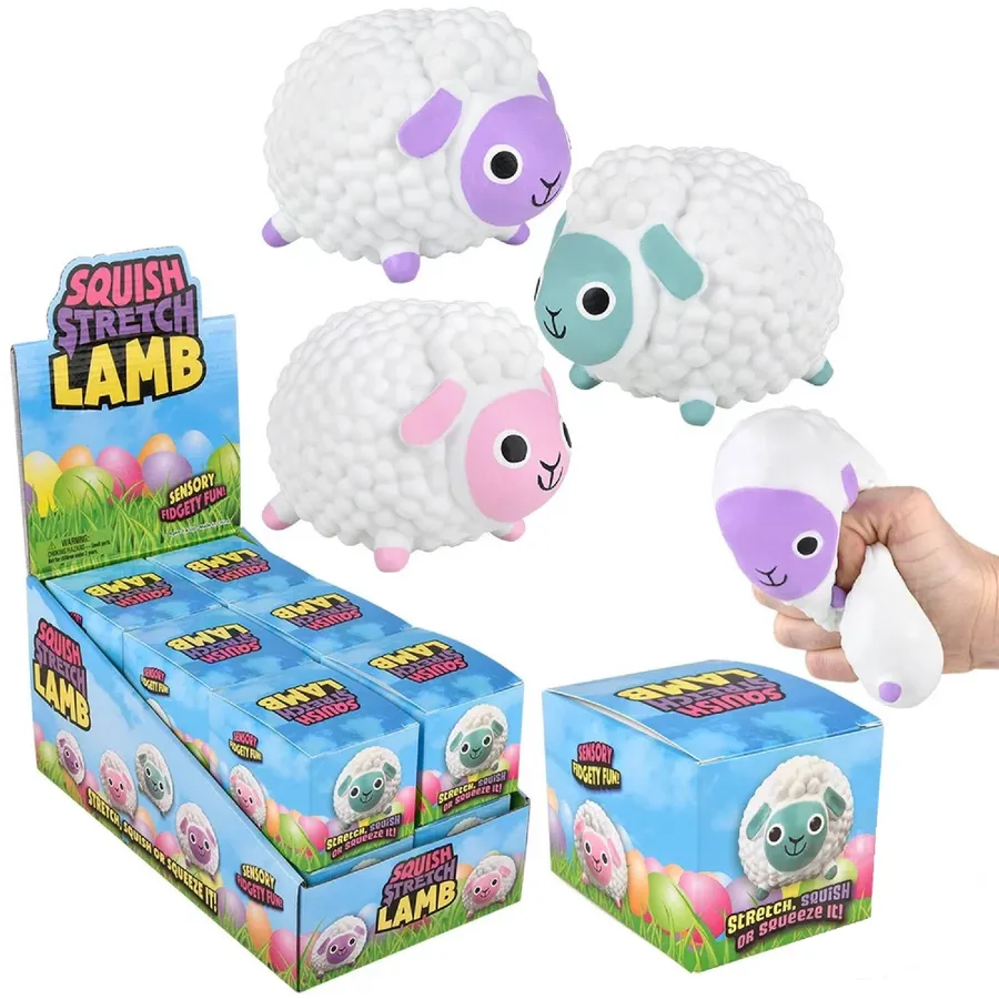 Squish & Stretch Lamb | Ultra-Durable Sensory Stress Relief — wholesale Fidgets & Sensory by the case