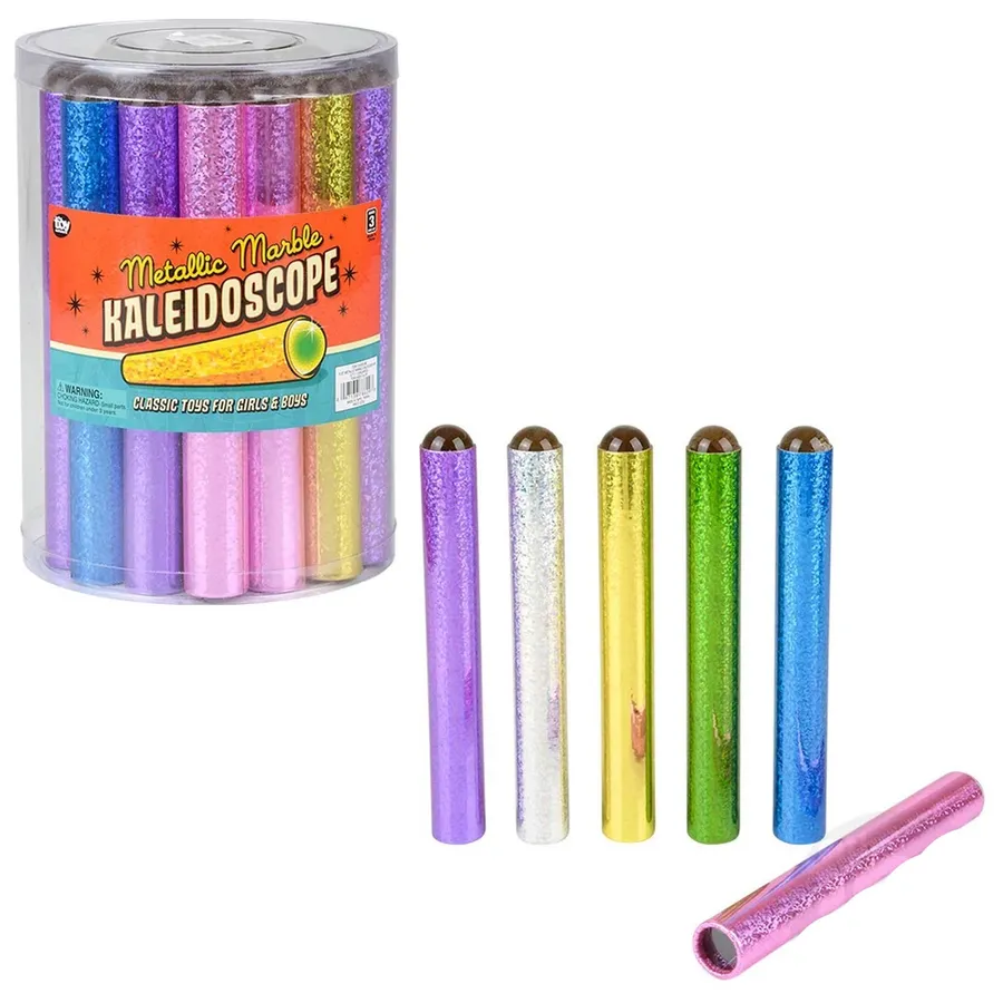 Metallic Marble Kaleidoscope In Bulk — wholesale More Wholesale Goods by the case