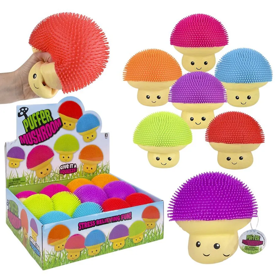 Mushroom Soft Puffer Squishy Kids Toy — wholesale Plush & Squishies by the case