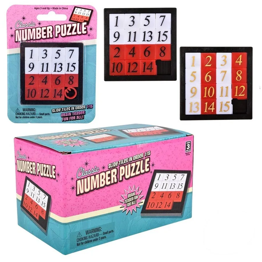 Number Slide Puzzle Educational Kids Toy In Bulk — wholesale Toys & Games by the case
