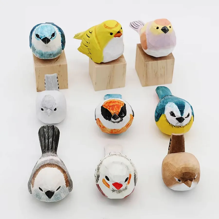 Handmade Wooden Bird Ornaments For Home Décor — wholesale Home & Décor by the case