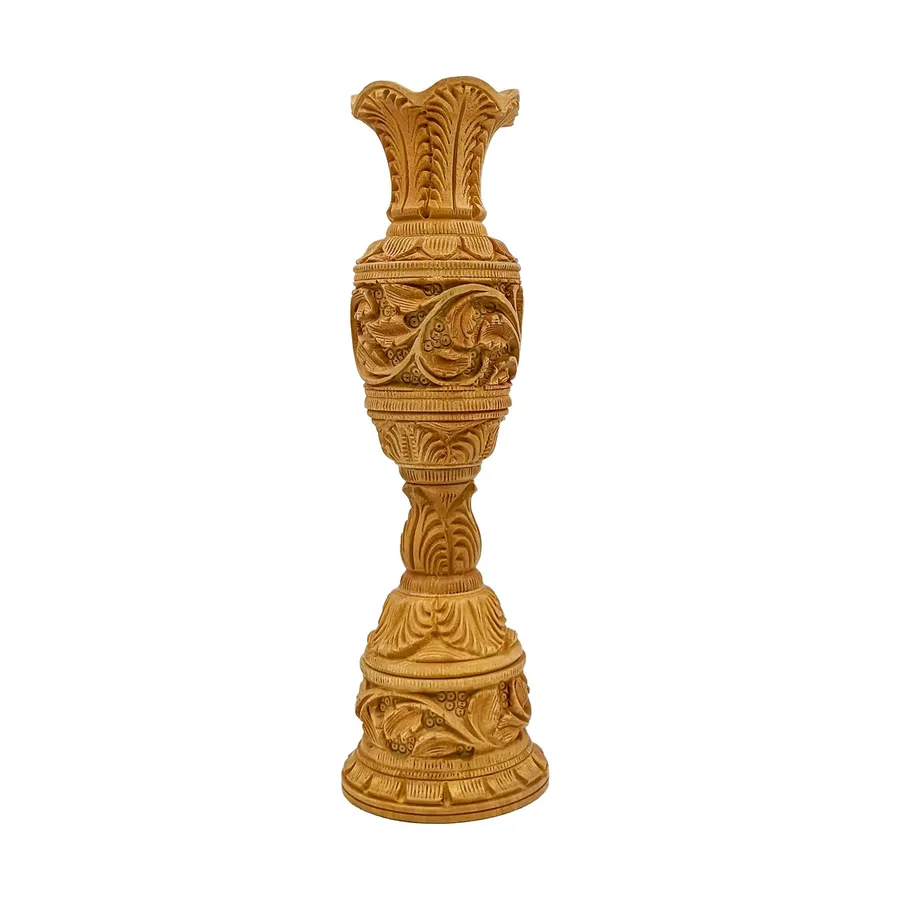 Handcrafted Wooden Flower Vase — wholesale Home & Décor by the case