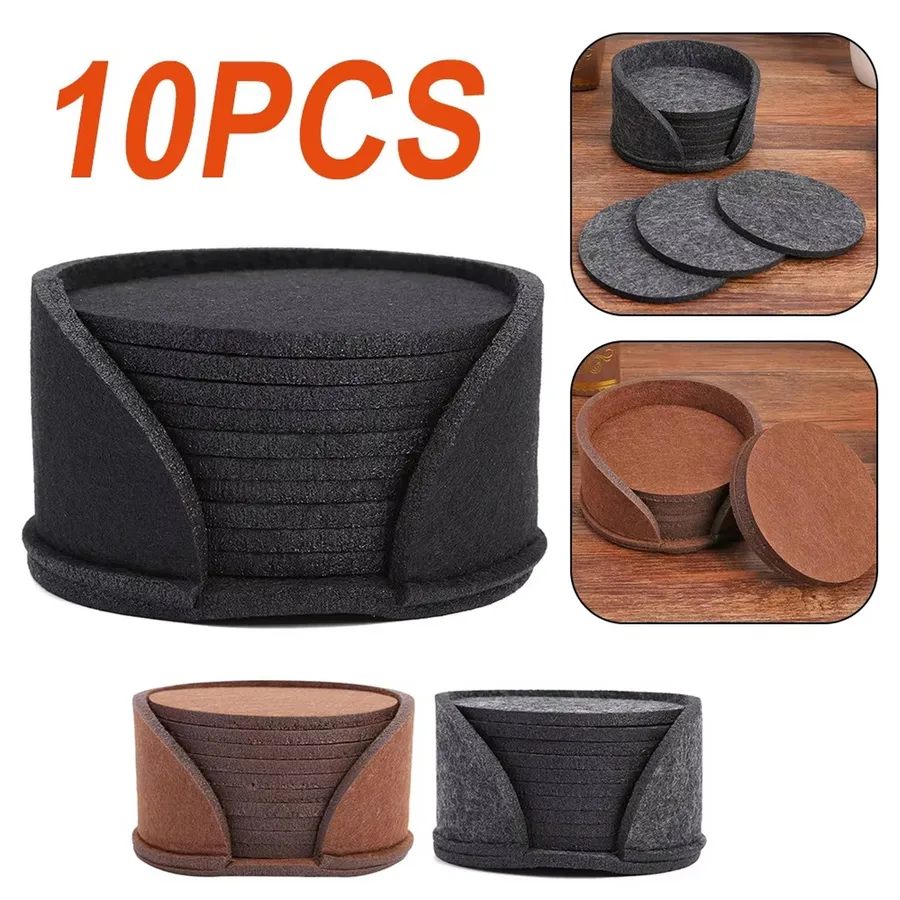 Round Felt Coasters For Home Decore — wholesale Home & Décor by the case