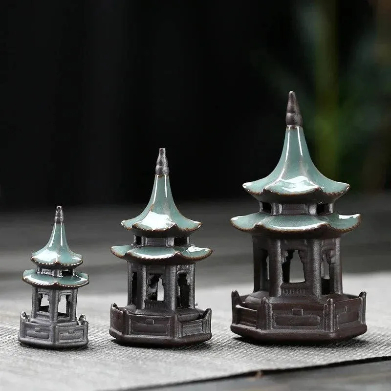 Black Mini Serenity Pagoda Décor — wholesale Home & Décor by the case