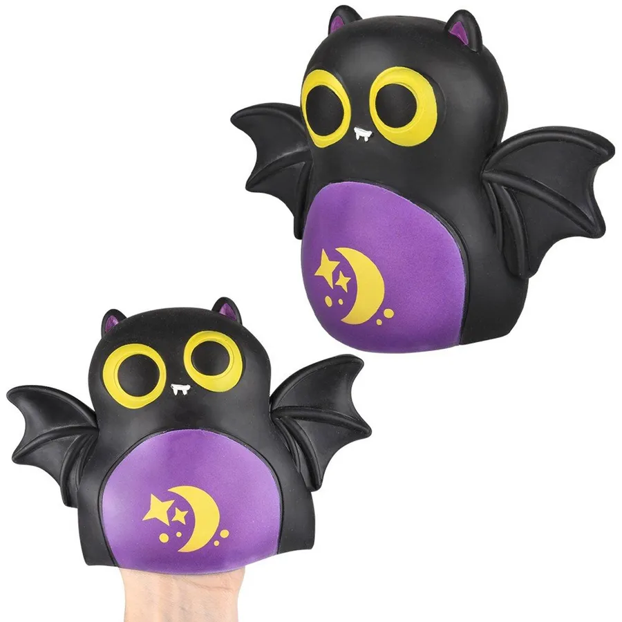 Stretchy Bat Hand Puppets – 12-Piece Halloween Display — wholesale Seasonal & Holiday by the case