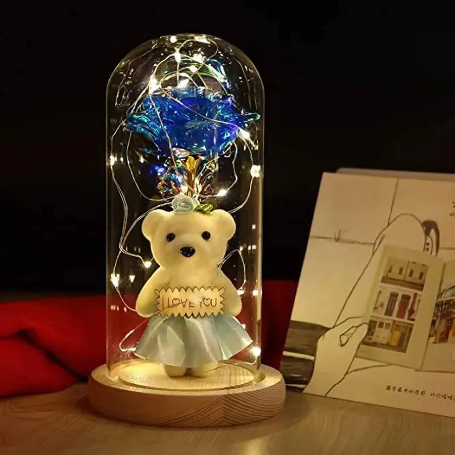 Artificial Flower Rose Led Light For Home Décor — wholesale Home & Décor by the case