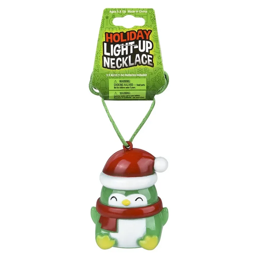 Penguin Light Up Kids Necklace — wholesale Apparel & Accessories by the case