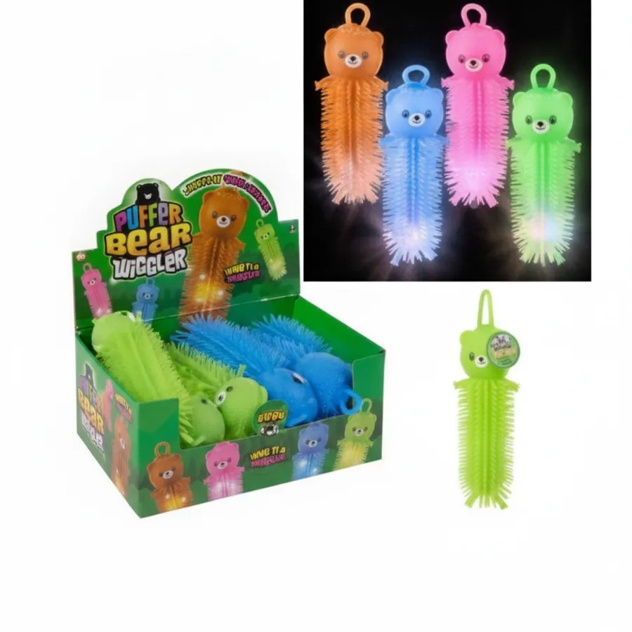 Light-Up Bear Puffer Squishy Toy - 8-Inch Sensory Fidget Stress Toy — wholesale Fidgets & Sensory by the case