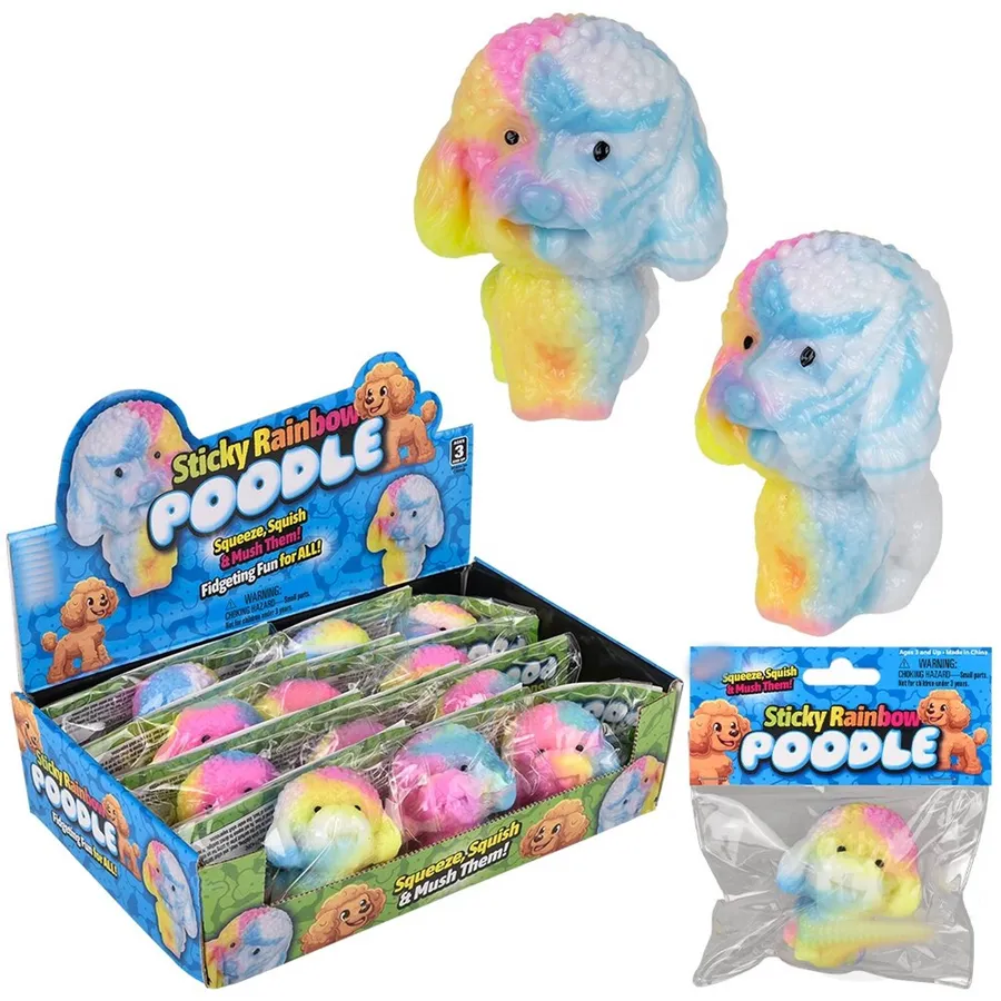 Fidget Sticky Rainbow Poodle Kids Toy — wholesale Fidgets & Sensory by the case