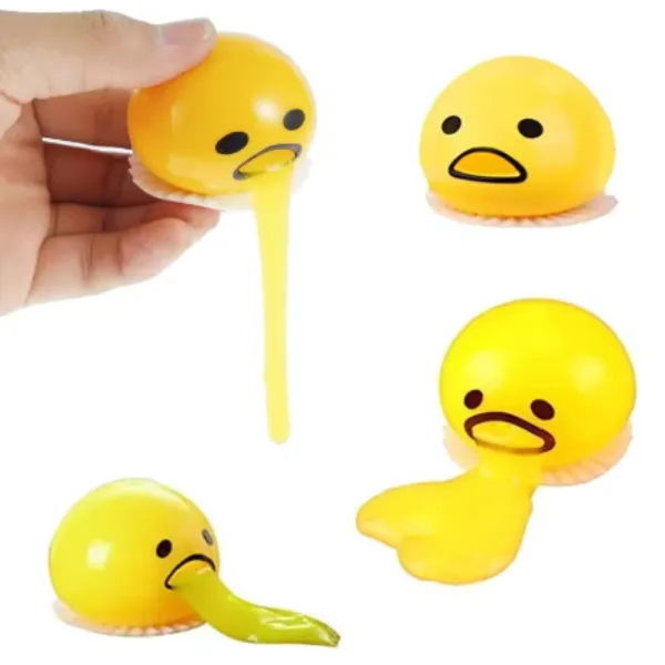 Squishy Vomiting Egg Yolk Stress Ball Fidget Sensory Toy — wholesale Fidgets & Sensory by the case
