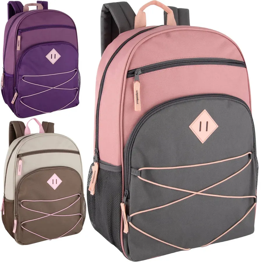 Adjustable Multi Pocket Backpack In Bulk - Assorted — wholesale Bags & Backpacks by the case