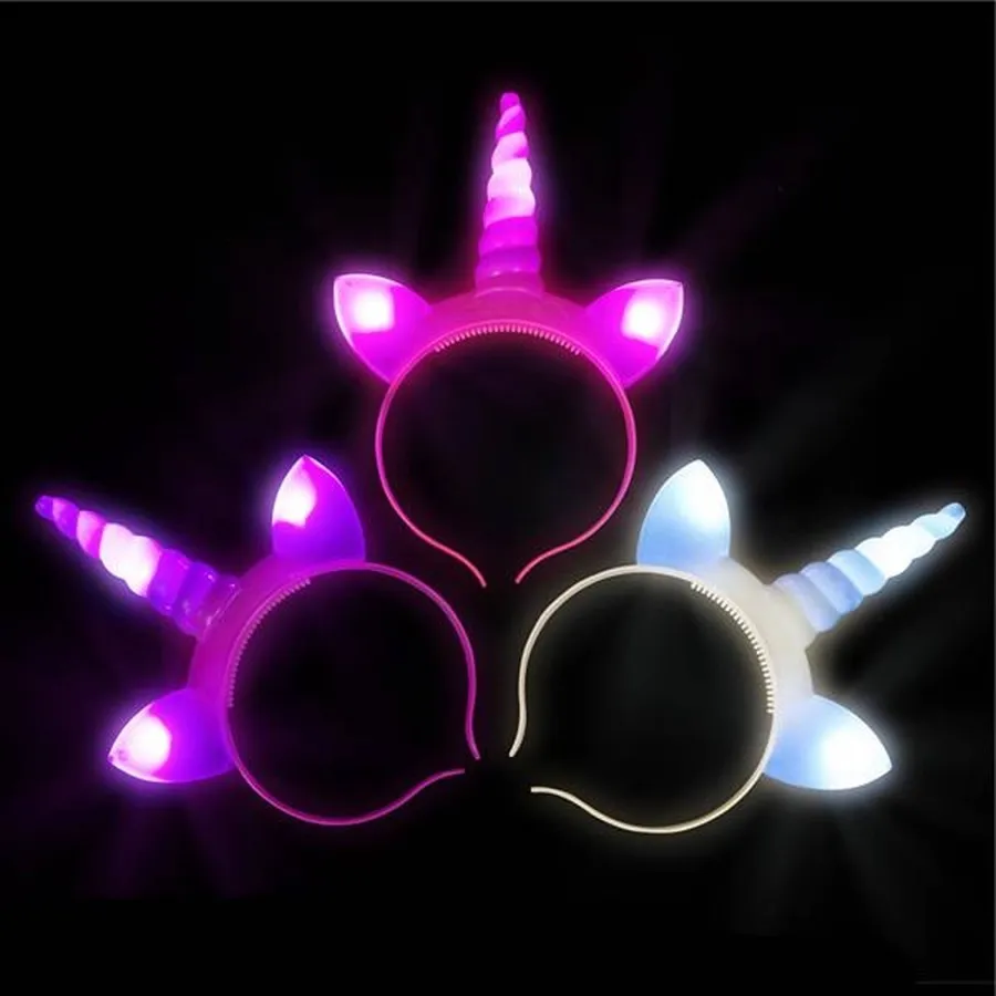 Unicorn Light Up Headband For Kids - Assorted — wholesale Apparel & Accessories by the case