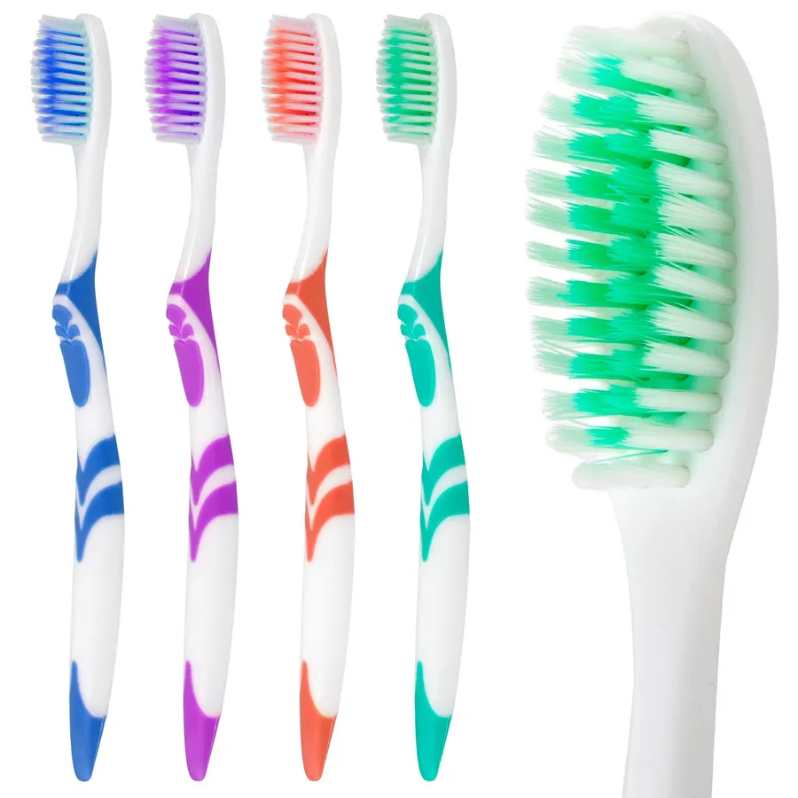 Wholesale 46 Bristle Head Adult Toothbrush - 4 Colors — wholesale Bags & Backpacks by the case