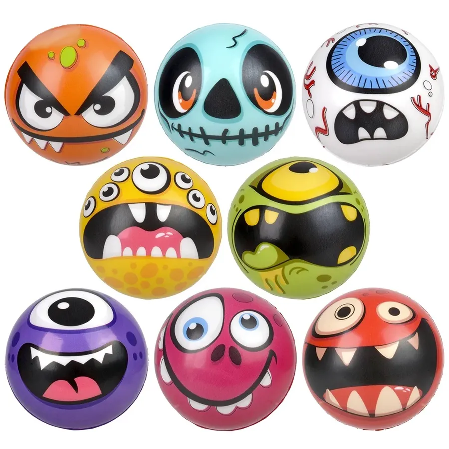 Monster Themed Foam Ball Kids Toy - Assorted — wholesale Toys & Games by the case