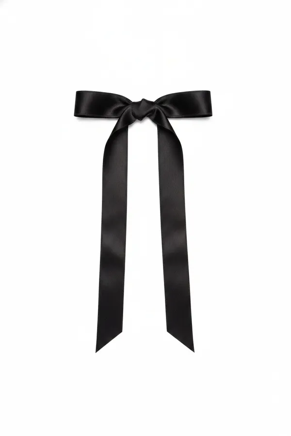 Classic Black Hair Bow Barrette - Chic Hair Clip Accessory for Salon and Boutique — wholesale Apparel & Accessories by the case