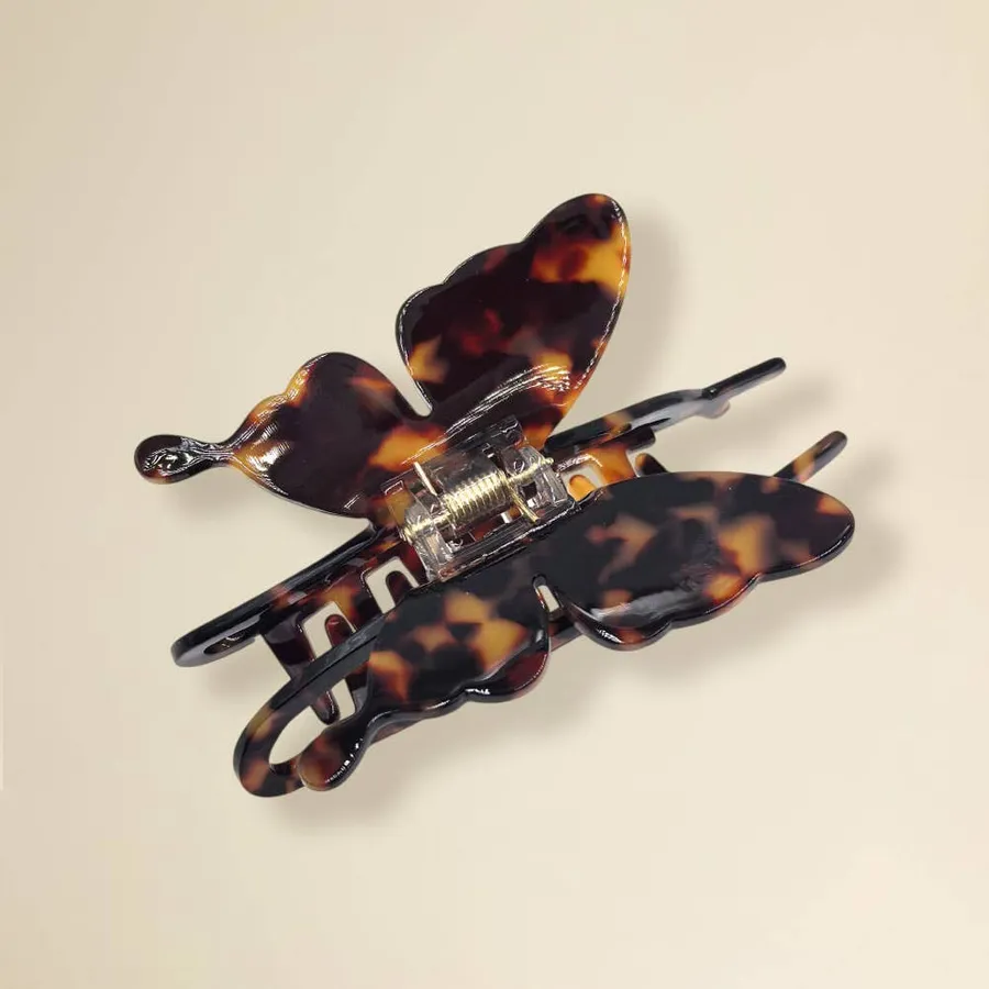 Resin Butterfly Hair Claw Clip - Assorted — wholesale Apparel & Accessories by the case