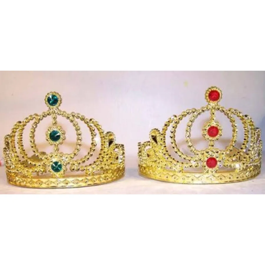 Gold Kids Jewel Tiara Crowns Hats In Bulk — wholesale Apparel & Accessories by the case