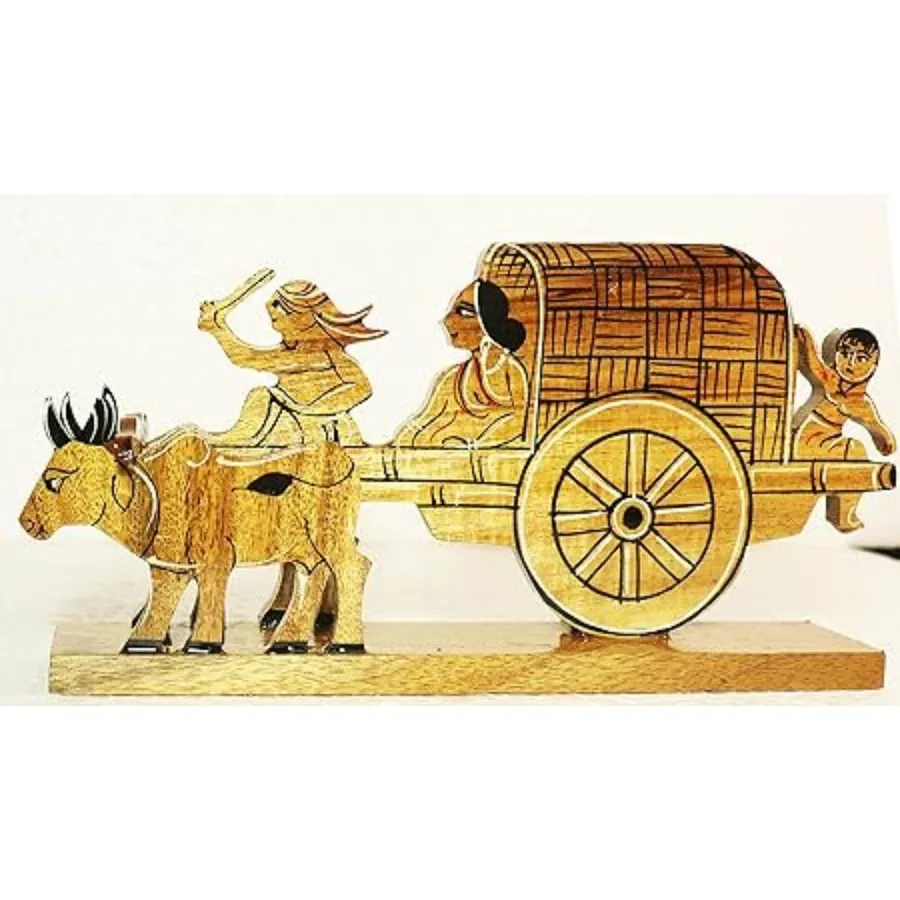 Handicrafts Bullock Cart Figurines for Home Decore — wholesale Home & Décor by the case