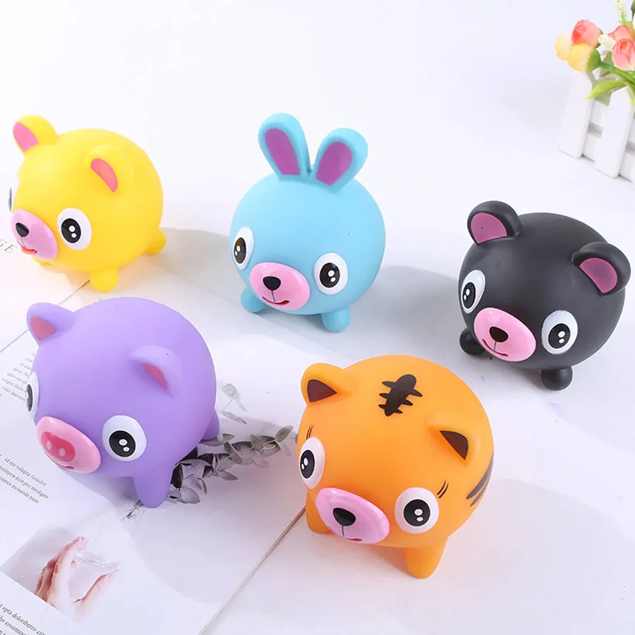 Squishy Toys Animal Mix Soft Squeeze Tongue Out Sensory Toy and Fidget for Kids — wholesale Fidgets & Sensory by the case
