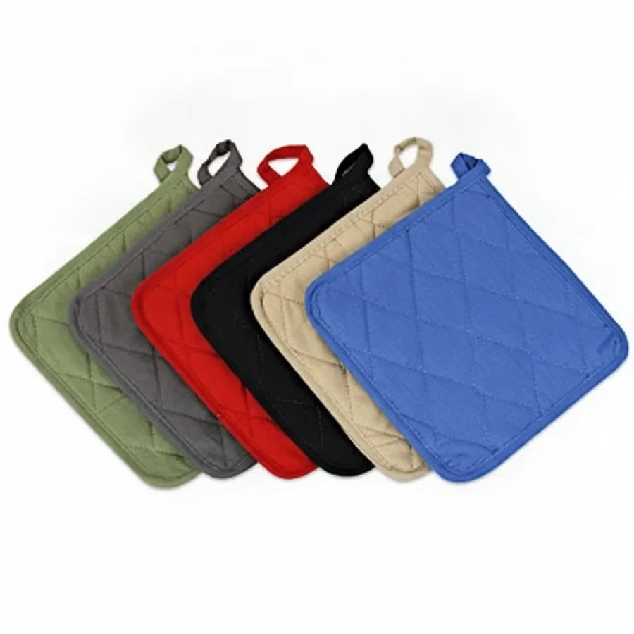 Woven Cotton Pot Holders - 8x8 Heat Resistant Trivet Pads for Kitchen, Tabletop, and Home Essentials — wholesale Tech & Gadgets by the case
