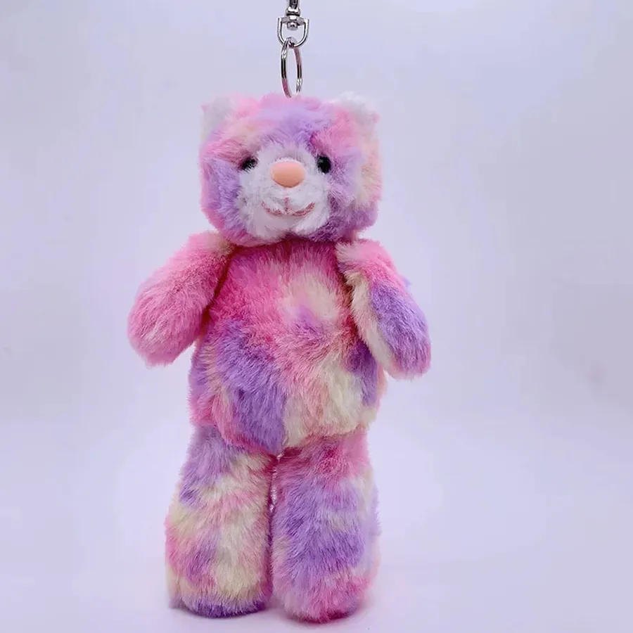 Rainbow Plush Squish Keychain Bulk - Soft Sensory Backpack Clip & Locker Accessory — wholesale Fidgets & Sensory by the case