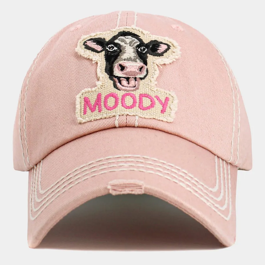 Cow Printed Vintage Baseball Cap - Assorted — wholesale Apparel & Accessories by the case