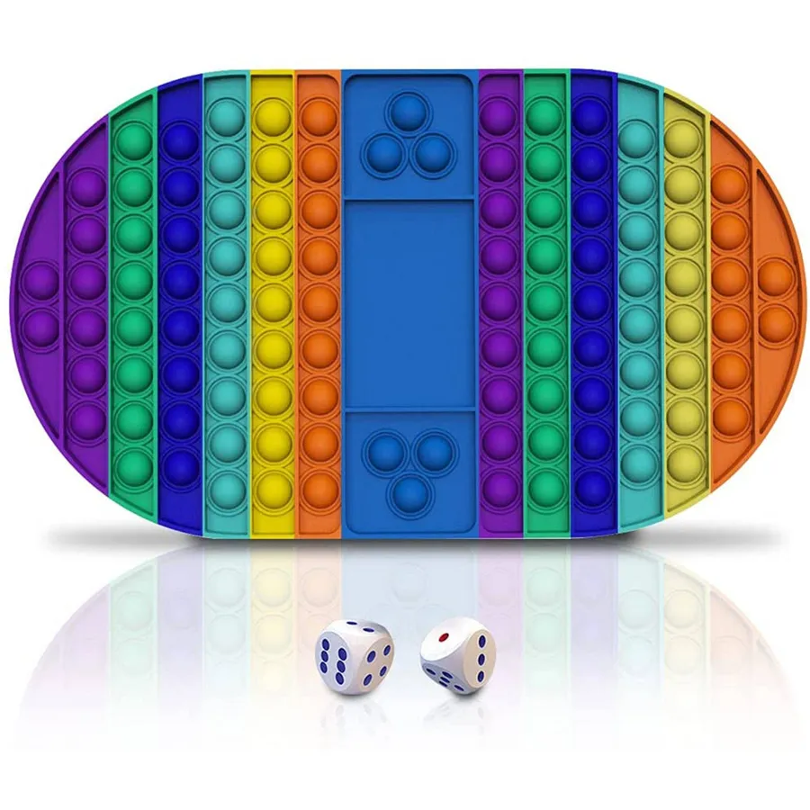 Pop It Rainbow Fidget Game Board — wholesale Fidgets & Sensory by the case