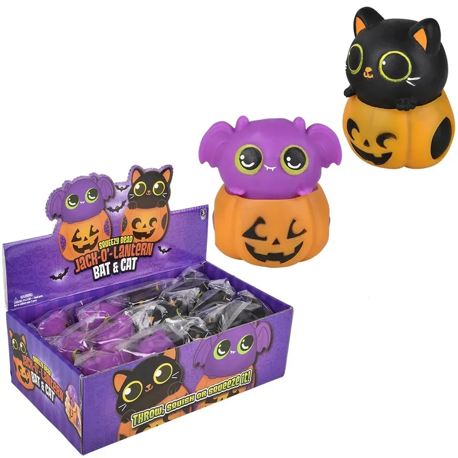 Squishy Toys - Bat and Cat Theme Kids Sensory Fidget Toy — wholesale Fidgets & Sensory by the case