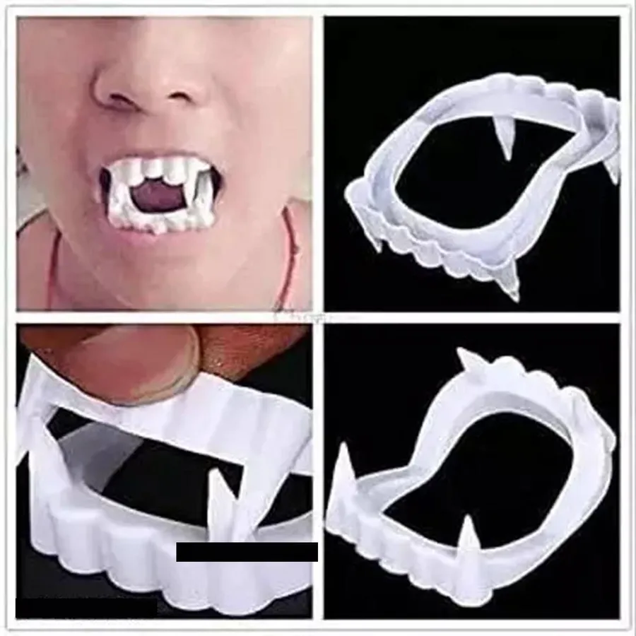 White Color Vampire Fangs Halloween Cost Keeraft Home Gifts — wholesale Seasonal & Holiday by the case
