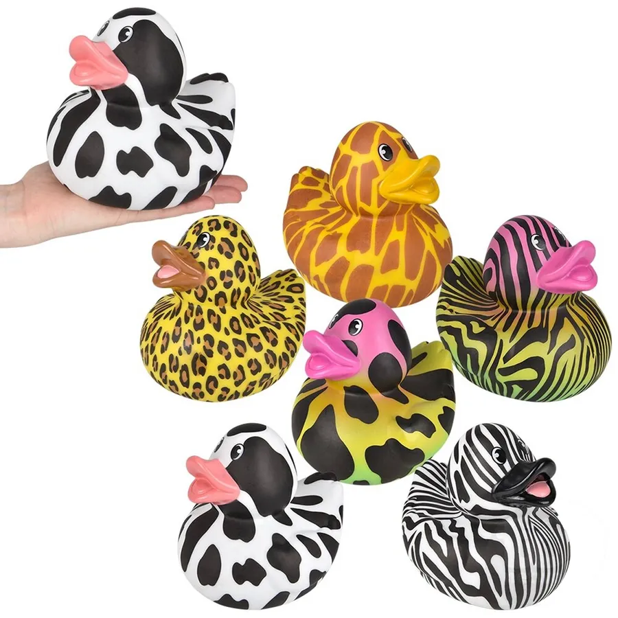 Animal Themed Rubber Duckies Kids Toy - Assorted — wholesale Toys & Games by the case