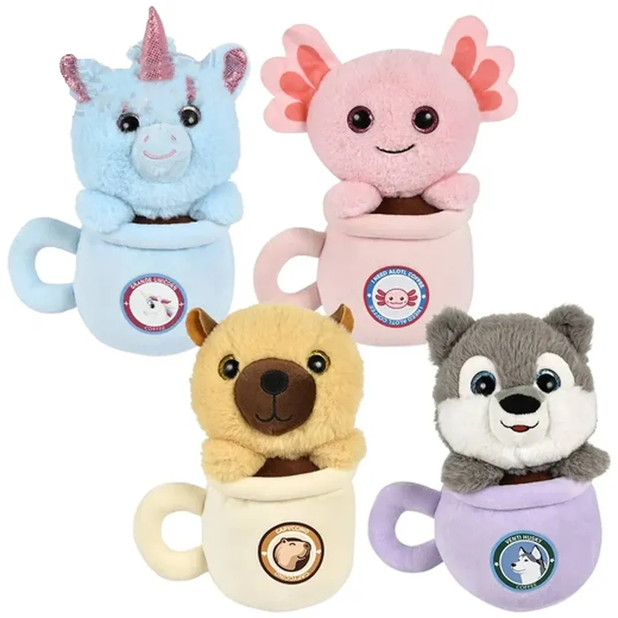 Soft Plush Stuffed Cute Coffee Cups Toy For Kids - Assorted — wholesale Plush & Squishies by the case