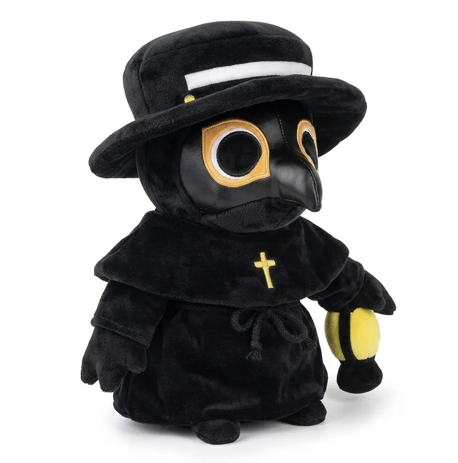 Gothic Plague Doctor Plush Toy – Dark Cute Pillow Doll — wholesale Plush & Squishies by the case