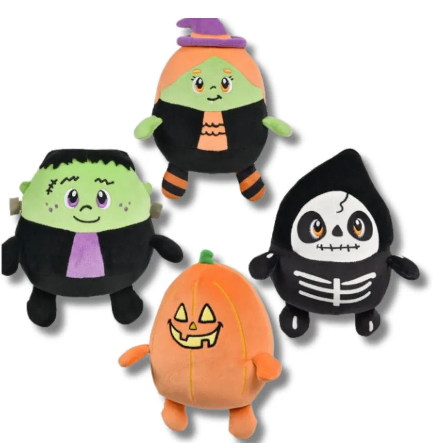 Halloween Soft Plush Stocking Stuffer Kids Toy- Assorted — wholesale Plush & Squishies by the case