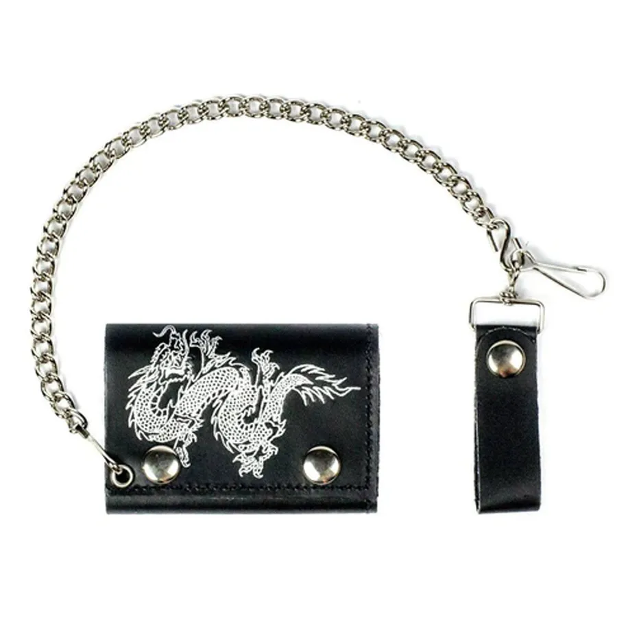 Easter Dragon Trifold Leather Wallets With Chain — wholesale Seasonal & Holiday by the case