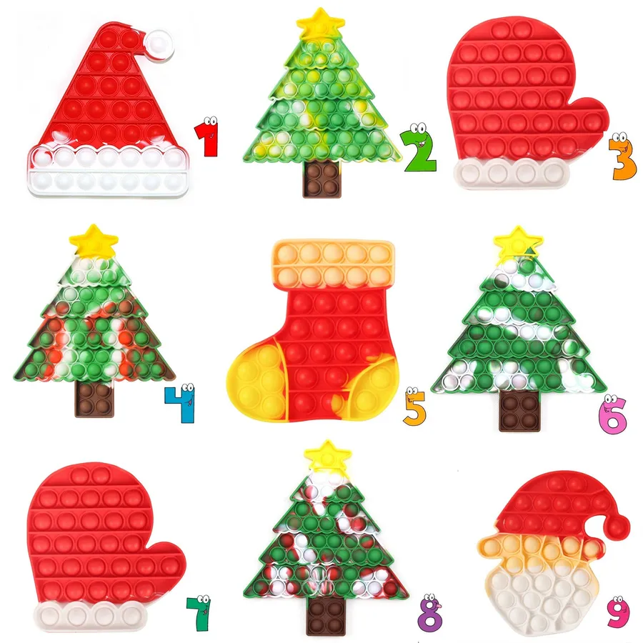 Kids Christmas Mix Pop It Toy — wholesale Fidgets & Sensory by the case