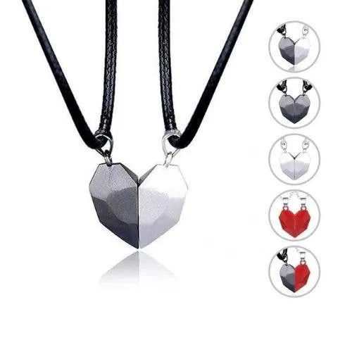 Matching Couple Heart Necklace Set | Anniversary Gift — wholesale Apparel & Accessories by the case