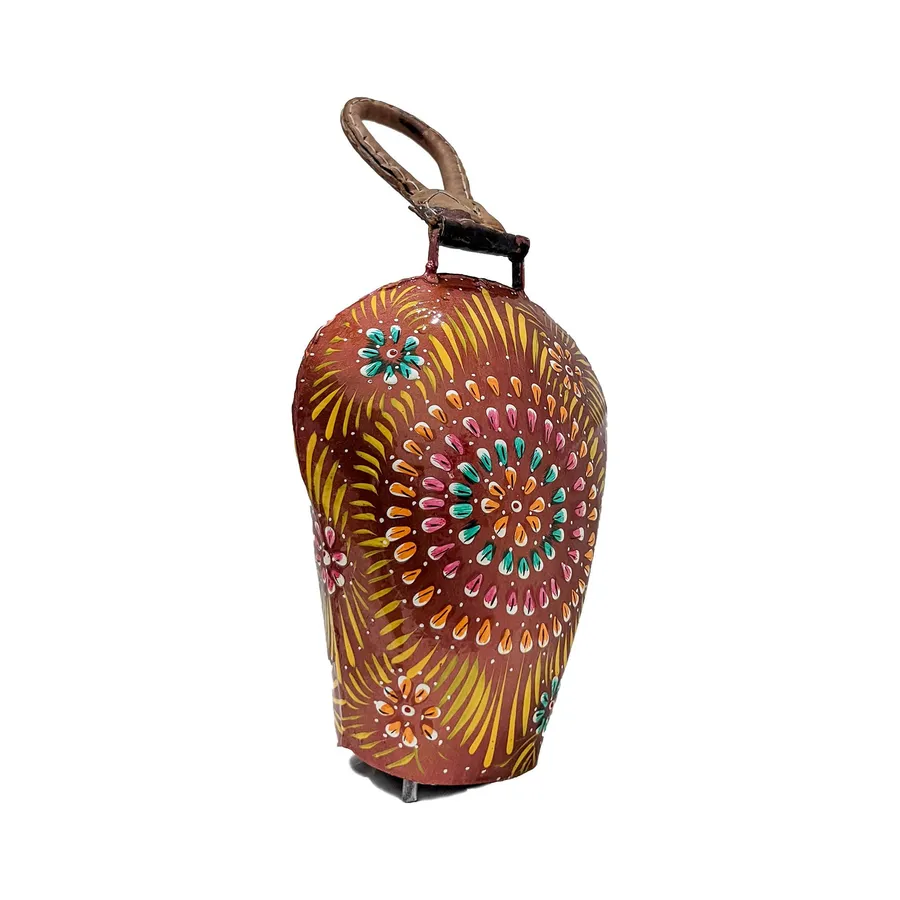 Rustic Cow Bell Decor - Hand Painted Met Keeraft Home Gifts — wholesale Home & Décor by the case