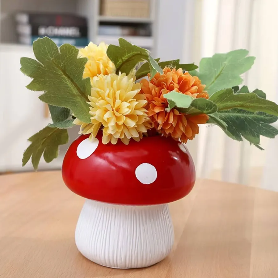 Creative Personality Mushroom Vase For Home Decor - Assorted — wholesale Home & Décor by the case