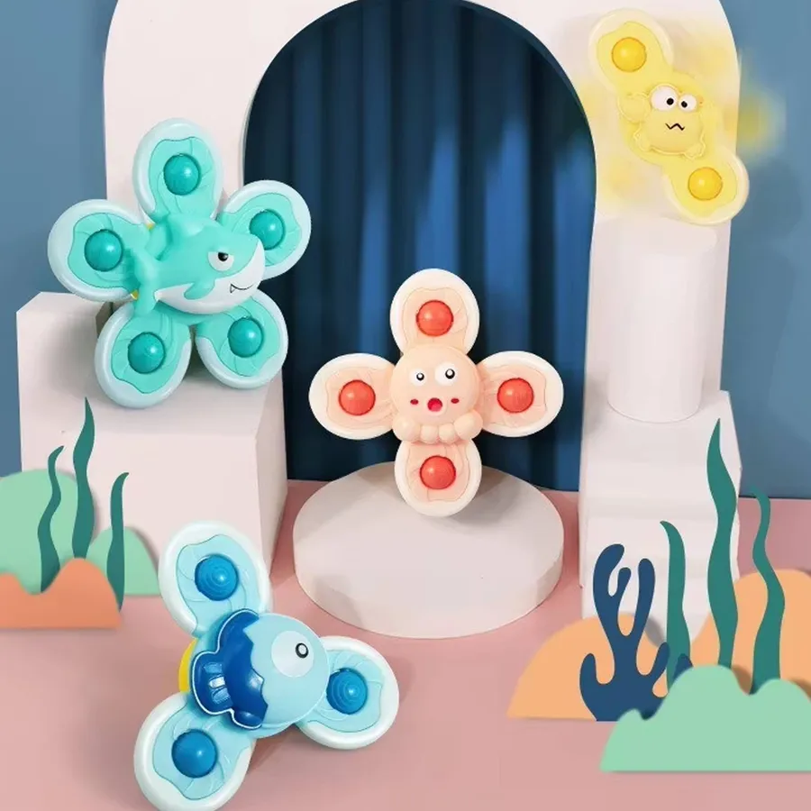 Bath Fidget Stress Reliever Spinner Kids Toy- Assorted — wholesale Fidgets & Sensory by the case