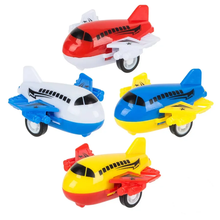 Pull Back Airplane Kids Play Toy- In Bulk — wholesale Toys & Games by the case