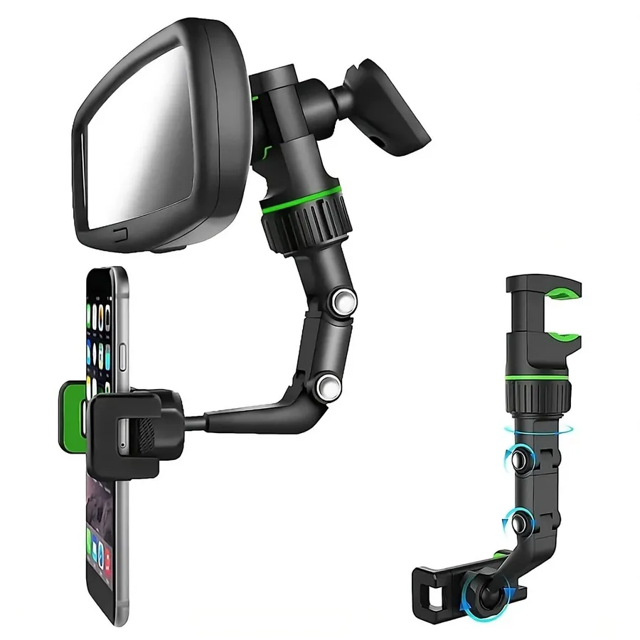 Universal Rearview Mirror Phone Mount | Driving Safety — wholesale Tech & Gadgets by the case