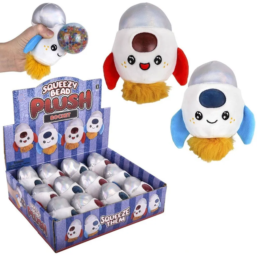 Rocket & Space Squeezy Bead Plush Fidget Toy — wholesale Fidgets & Sensory by the case