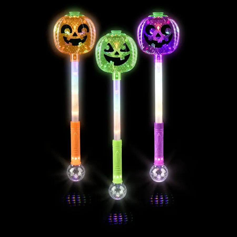 Light Up Jack O Lantern Magic Wand For Kids — wholesale Toys & Games by the case