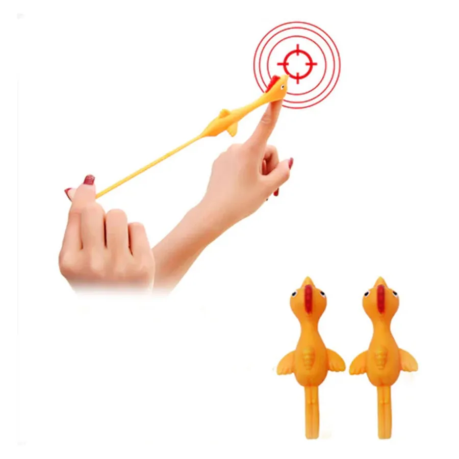 Flying Rubber Chicken Finger Slings Shot Kids — wholesale More Wholesale Goods by the case