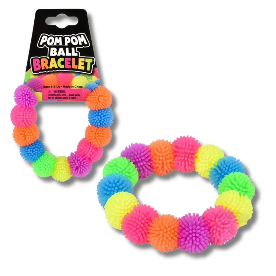 Silicone Pom Pom Bracelet For Kids — wholesale Apparel & Accessories by the case